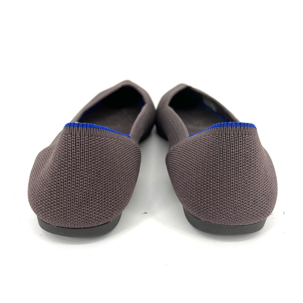 Rothy's Gray Blue The Point Pointed‎ Toe Fabric Casual Ballet Flats (7.5) - Picture 4 of 9